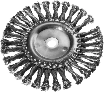 DEXX. Щетка дисковая для УШМ, жгутированная стальная проволока 0,5мм, 175ммх22мм 35100-175 купить в Губкинске