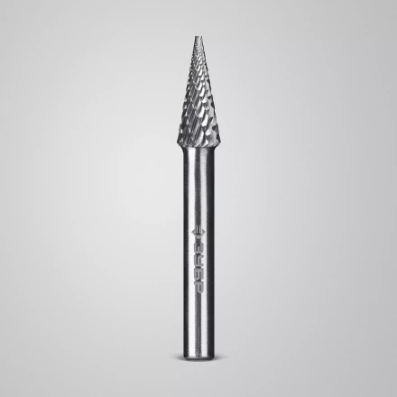 Зубр Твердосплавная борфреза M - конус с острым углом, 8 х 20 мм, угол 14° (28811-8-20) купить в Губкинске