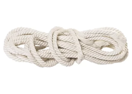 Веревка хлопчатобумажная D 14 мм L 11 м крученая 370 кгс Россия 94003 купить в Губкинске