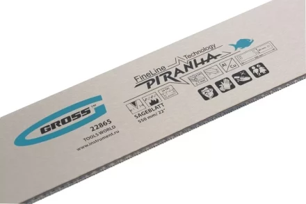 Пильное полотно для прецизионного стусла &quot;Piranha&quot; 550 мм каленый зуб 2D 24 TPI Gross 22865 купить в Губкинске