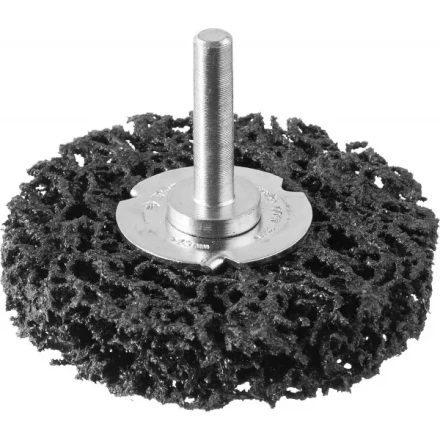 ЗУБР &quot;ПРОФЕССИОНАЛ&quot;. Щетка дисковая для дрели, нейлоновая проволока с абразивным покрытием, с открытой агрессивной структурой, 63мм 35162-063_z01 купить в Губкинске