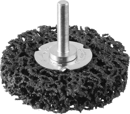 ЗУБР &quot;ПРОФЕССИОНАЛ&quot;. Щетка дисковая для дрели, нейлоновая проволока с абразивным покрытием, с открытой агрессивной структурой, 63мм 35162-063_z01 купить в Губкинске