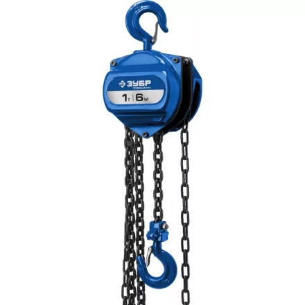 Таль цепная &quot;ТШ-1-6&quot; шестеренная, ЗУБР Профессионал 43082-1, 1т / 6м 43082-1_z01 купить в Губкинске