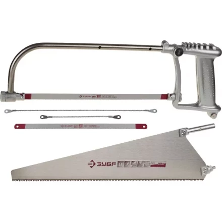 Набор ЗУБР: Ножовка &quot;СОЮЗ-5&quot; многоф 5-в-1:дерево 450мм, металл/кафель/стекло-150/250/300мм, приспос для отлома 4-15726-H5 купить в Губкинске