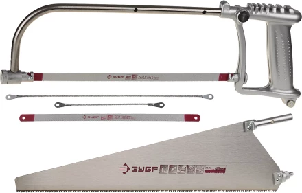 Набор ЗУБР: Ножовка &quot;СОЮЗ-5&quot; многоф 5-в-1:дерево 450мм, металл/кафель/стекло-150/250/300мм, приспос для отлома 4-15726-H5 купить в Губкинске