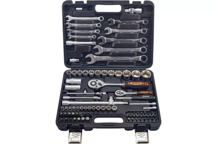 Набор инструментов, 1/2&quot;, 1/4&quot;, в кейсе 82 предм Вихрь 73/6/7/14 купить в Губкинске