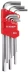 Набор ЗУБР Ключи "МАСТЕР" имбусовые длинные, Cr-V, сатинированное покрытие, пластик. держатель, HEX 1,5-10мм, 9 пред 27460-2_z02 купить в Губкинске