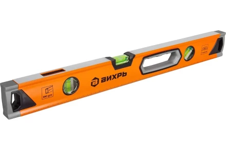 Уровень алюминиевый «Усиленный» 600мм 3 глазка фрезерованный Вихрь 73/11/4/10 купить в Губкинске