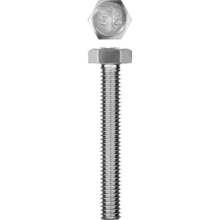 Болт ГОСТ 7798-70, M6 x 40 мм, 5 шт, кл. пр. 5.8, оцинкованный, ЗУБР 303086-06-040 купить в Губкинске