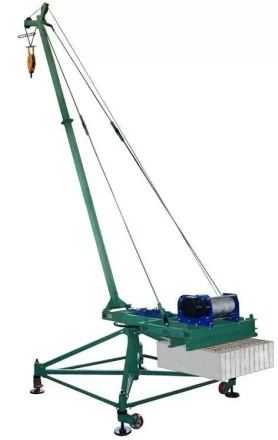 Кран стреловой поворотный &quot;МАСТЕР-3&quot; 1000 кг 50 м без противовесов с колесами 1010283 купить в Губкинске