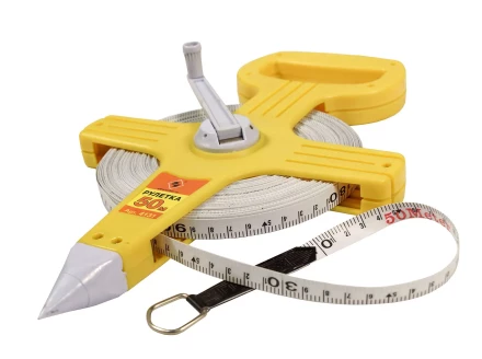 Рулетка 50 м открытый корпус фибергласcовая лента Энкор 4131 купить в Губкинске