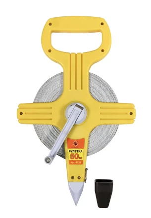 Рулетка 50 м открытый корпус фибергласcовая лента Энкор 4131 купить в Губкинске