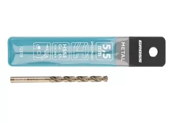 Сверло спиральное по металлу, 5,5 мм, HSS-Co  GROSS 72319 купить в Губкинске