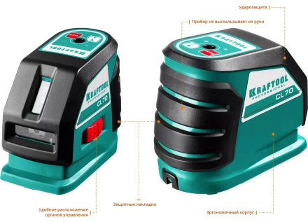 Нивелиры лазерные CL-70, 360 град, 20/70м, IP54 34660 купить в Губкинске