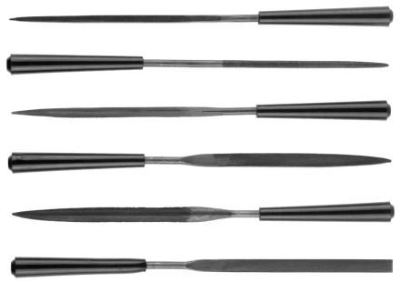 Набор STAYER &quot;MASTER&quot; Надфили, ручка из ПВХ, 100мм, 6шт 1603-10-H6_z01 купить в Губкинске