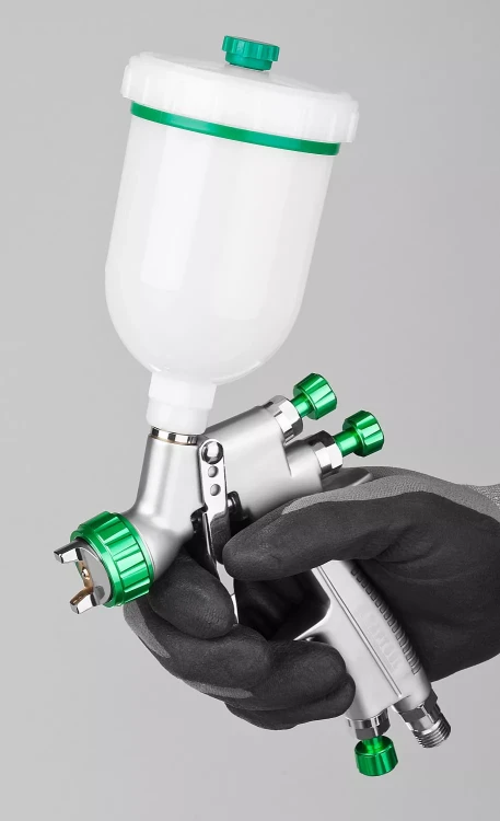 Краскопульт пневматический KRAFTOOL "PRO" Jeta 3000 mini, HVLP, c верхним бачком, 0,8мм 06561-0.8 купить в Губкинске