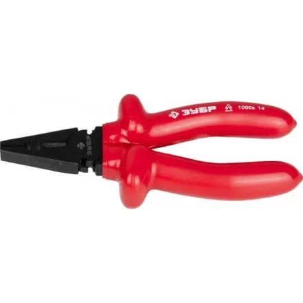 Плоскогубцы ЗУБР &quot;МАСТЕР&quot; &quot;ЭЛЕКТРИК&quot; комбинированные, диэлектрические, высоковольтные до ~1000В, 160мм 2214-1-16_z02 купить в Губкинске