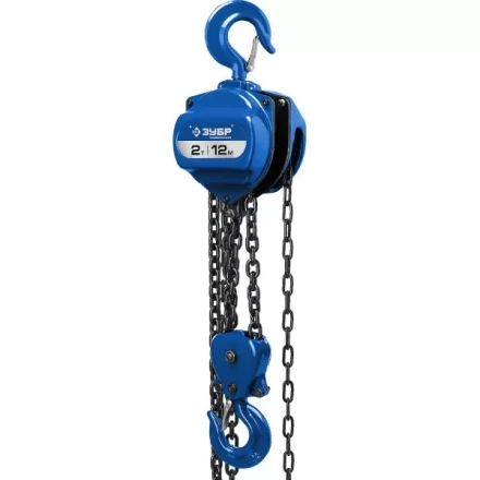 Таль цепная &quot;ТШ-2-12&quot; шестеренная, ЗУБР Профессионал 43083-2, 2т / 12м 43083-2_z01 купить в Губкинске