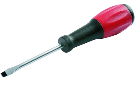 Отвертка ЗУБР &quot;МАСТЕР&quot;, хром-ванадиевая сталь, эргономичная двухкомпонентная рукоятка, SL 3,2х75мм 25231-03-07 купить в Губкинске