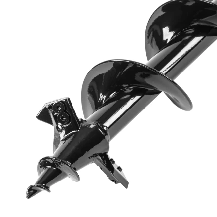 Шнек для грунта ER-80, диаметр 80 мм, длина 800 мм,соединение 20 мм, съемный нож Denzel 56005 купить в Губкинске