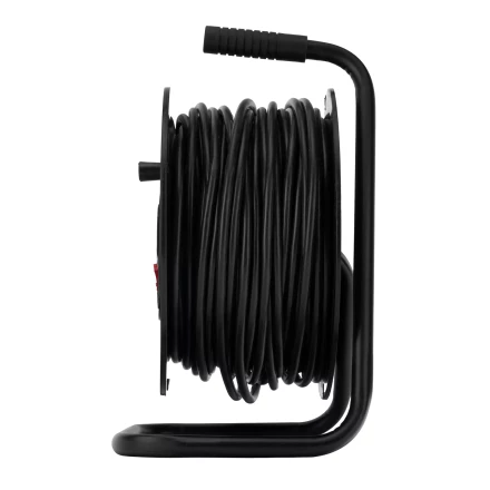 Удлинитель силовой на кабельной катушке, ПВС, 50 м, 4 розетки, 16А, тип УХз16, Россия Сибртех 96046 купить в Губкинске