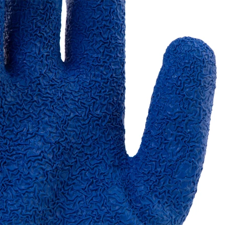 Перчатки трикотажные, полиэфирные, латексное рельефное покрытие, размер 9// Сибртех 677525 купить в Губкинске