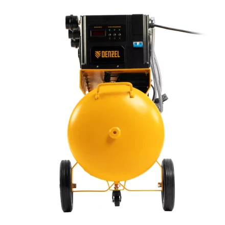 Компрессор безмасляный, малошумный  DLS 2250/100, 2250 Вт, 3x750, 100 л, 410 л/мин блок управления/ Denzel 58029 купить в Губкинске