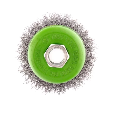 Щетка для УШМ, 65 мм, М14, &quot;чашка&quot;, витая проволока 0.3 мм Сибртех 746037 купить в Губкинске