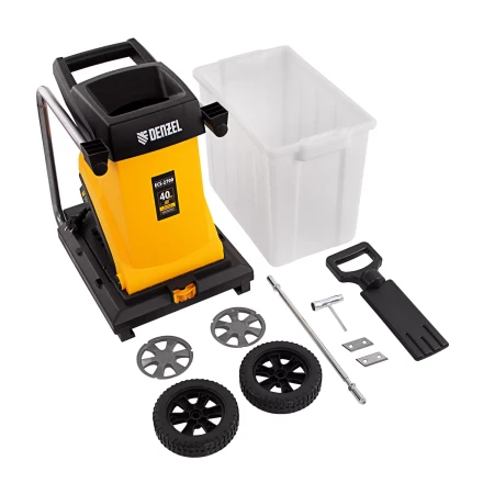 Измельчитель садовый электрический Denzel ECS-2700, 2700 Вт, 40 мм купить в Губкинске