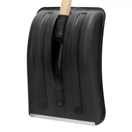 Лопата для уборки снега полипропиленовая Sparta, 275х365х870 мм, деревянный черенок, Россия 61653 купить в Губкинске