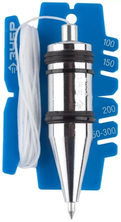 Отвес ЗУБР &quot;ЭКСПЕРТ&quot; строительный со шнуром и безопасным наконечником, 300 г 06347-30_z01 купить в Губкинске