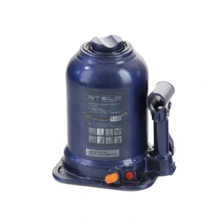 Домкрат гидравлический бутылочный телескопический 10 т подъем 180-450 мм Stels 51148 купить в Губкинске