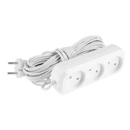 Удлинитель бытовой без заземления 10 м 3 розетки 6 А серия УХ6 Denzel 95929 купить в Губкинске