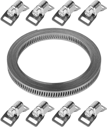 Набор хомут нержавеющий 3м х 8мм 8 замков серия ПРОФЕССИОНАЛ купить в Губкинске