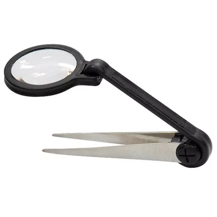 Лупа регулируемая с пинцетом 8-кратная D 25 мм Sparta 913805 купить в Губкинске