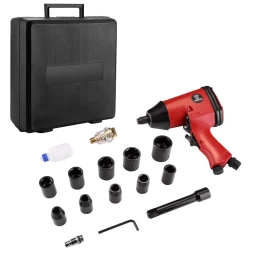 Гайковерт пневматический ударный DEKO DKPT01 SET 3, 018-1101, в чемодане с набором 16 предметов