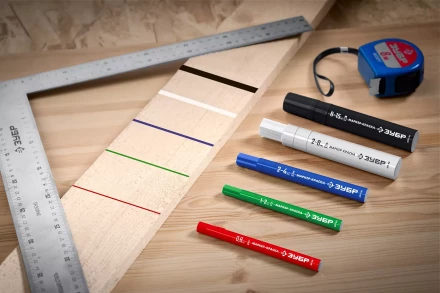 ЗУБР МК-200 белый, 1 мм маркер-краска (06326-8) купить в Губкинске