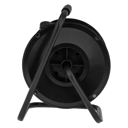 Удлинитель силовой на кабельной катушке, ПВС, 50 м, 4 розетки с крышкой, IP44, 16А, УХз16, Россия Сибртех 96048 купить в Губкинске