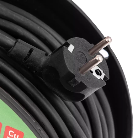 Удлинитель силовой на кабельной катушке, ПВС, 50 м, 4 розетки с крышкой, IP44, 16А, УХз16, Россия Сибртех 96048 купить в Губкинске