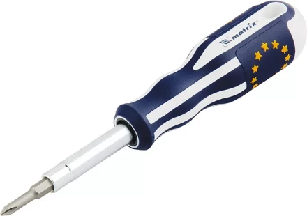 Отвертка комбинированная SL5,0 / Ph1 SL6,0 / Ph2 CrV трехкомп. эргоном. ручка MATRIX MASTER   12040 купить в Губкинске