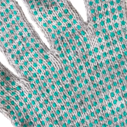 Перчатки трикотажные, ПВХ &quot;Точка&quot;, меланж, 6 пар в упаковке, 7 класс Россия 67817 купить в Губкинске