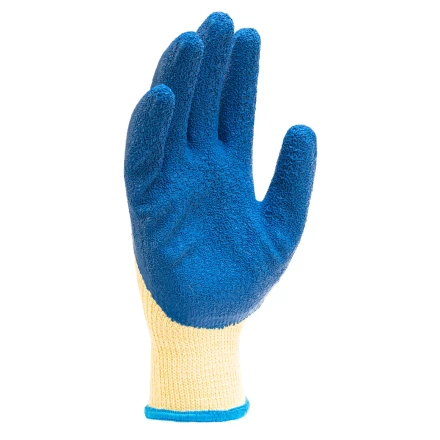 Перчатки трикотажные, полиэфирные, латексное рельефное покрытие, размер 8// Сибртех 677515 купить в Губкинске