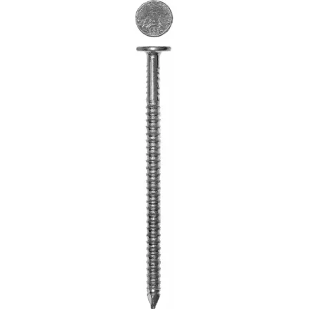 Гвозди ЗУБР ершенные оцинкованные с плоской головкой по дереву, 4,2х90мм, ТФ6, 10шт 4-305206-42-090 купить в Губкинске