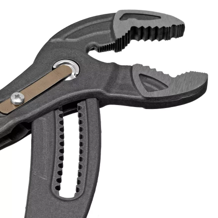 Клещи переставные Denzel 17907, кнопочный механизм, обливные рукоятки, 300 мм купить в Губкинске