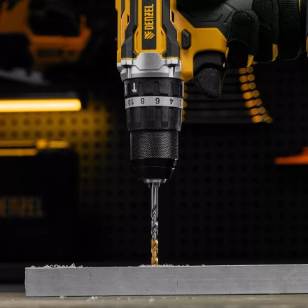 Сверло спиральное по металлу Denzel 6 x 93 мм, Р6М5, Golden Tip, 718235 купить в Губкинске