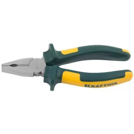 Плоскогубцы KRAFTOOL&quot;KRAFT-MAX&quot;комб,Cr-Mo,маслобензост двухкомп рукоятки,шарнирное соединение с повыш износост,160мм 22011-1-16 купить в Губкинске