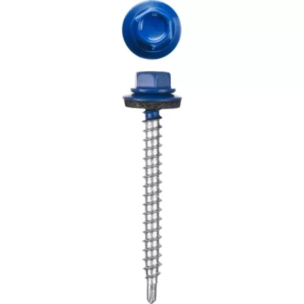 Саморезы СКМ кровельные, RAL 5005 синий насыщенный, 19 x 5.5 мм, 500 шт, для металлических конструкций, STAYER 30305-55-019-5005 купить в Губкинске