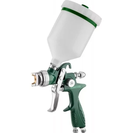 Краскопульт пневматический KRAFTOOL AirKraft, HVLP, c верхним бачком, 1,4мм 06522-1.4 купить в Губкинске