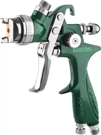 Краскопульт пневматический KRAFTOOL AirKraft, HVLP, c верхним бачком, 1,4мм 06522-1.4 купить в Губкинске