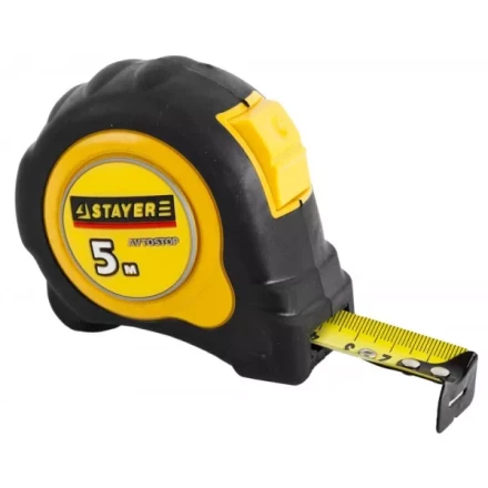 Рулетка STAYER &quot;MASTER&quot; &quot;OMEGA&quot; автостоп, обрезиненный корпус, 5мх25мм 3402-5_z01 купить в Губкинске